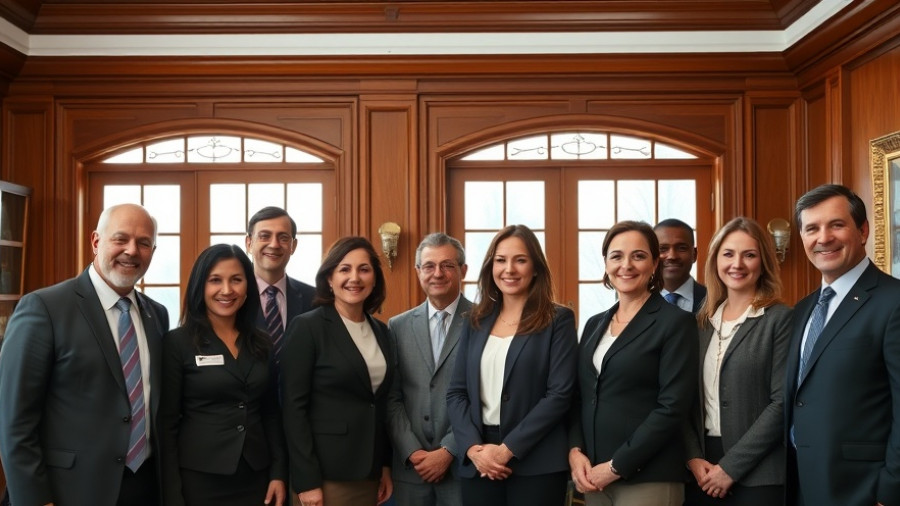 Cast and crew of Hollywood film shot in the Philippines in formal attire indoors.