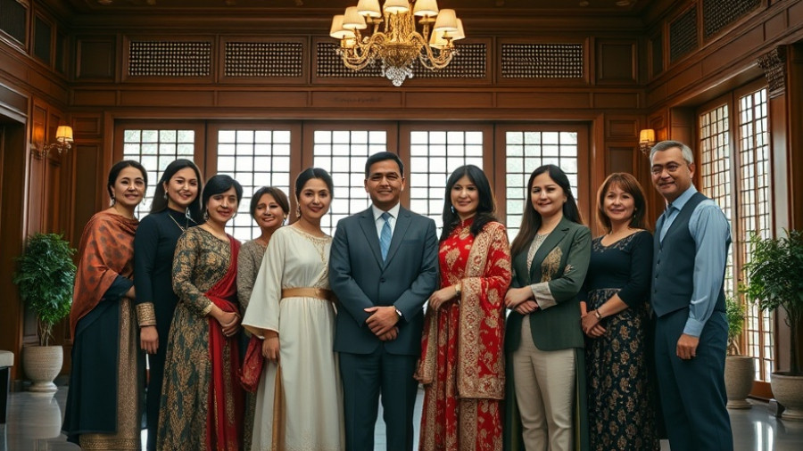 Group in formal attire for Hollywood film shot in the Philippines