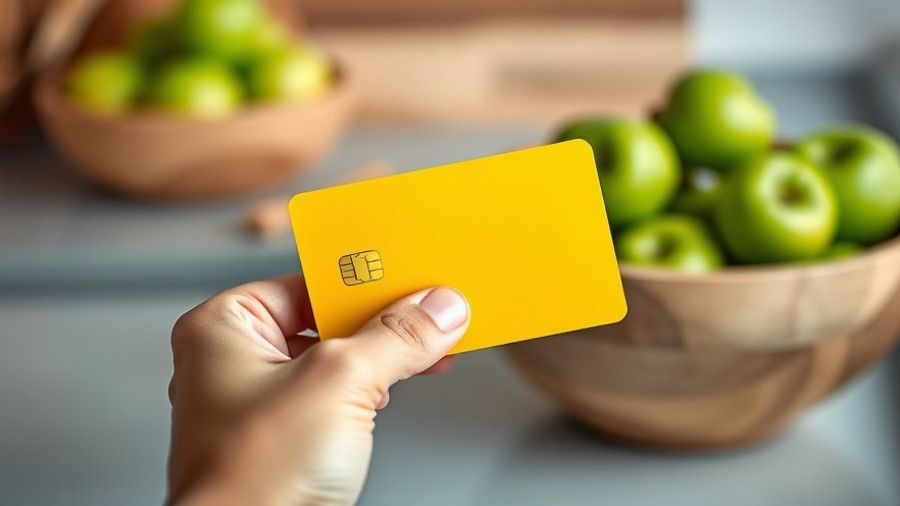 Scotiabank Scene+ credit card held in hand, kitchen background.