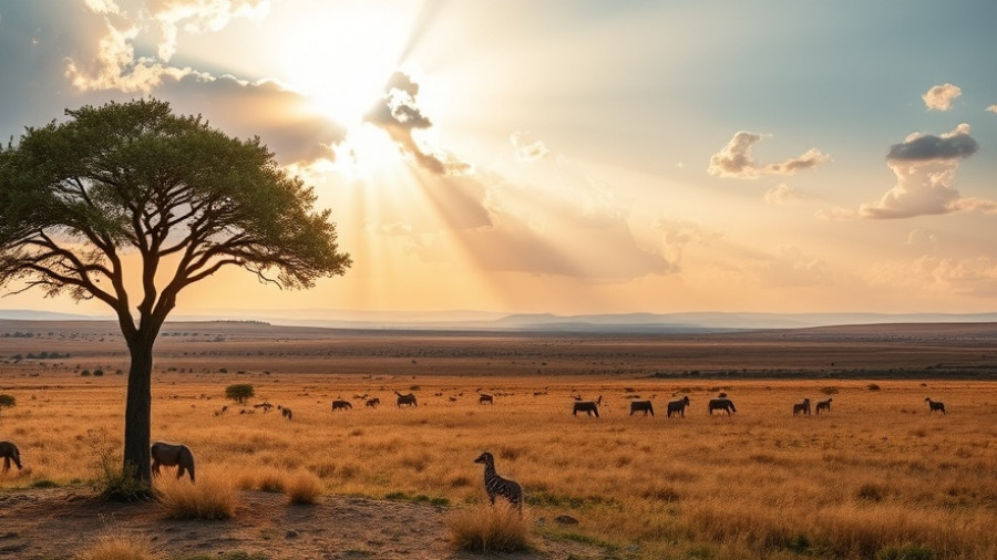 Serene Omo Valley Ethiopia landscape with dramatic sky