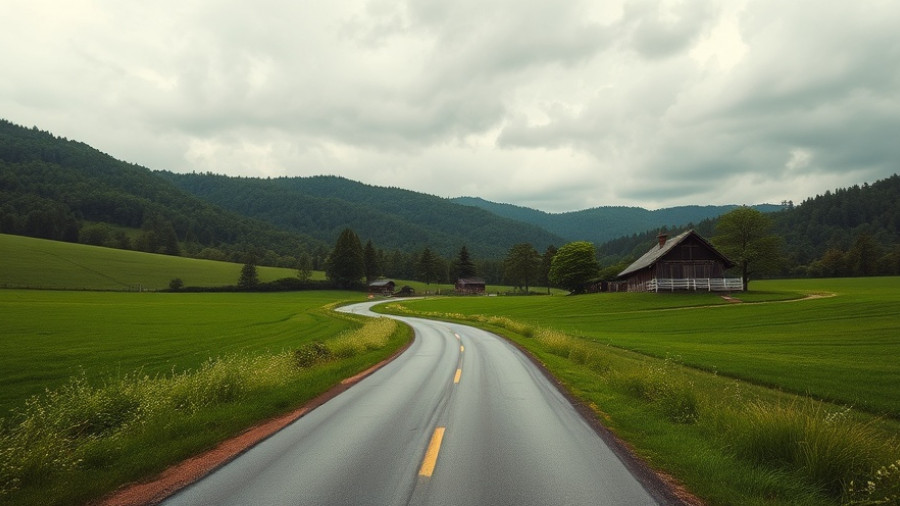 Rural scene in Nicoya Peninsula, Costa Rica itinerary, lush fields and rustic house.