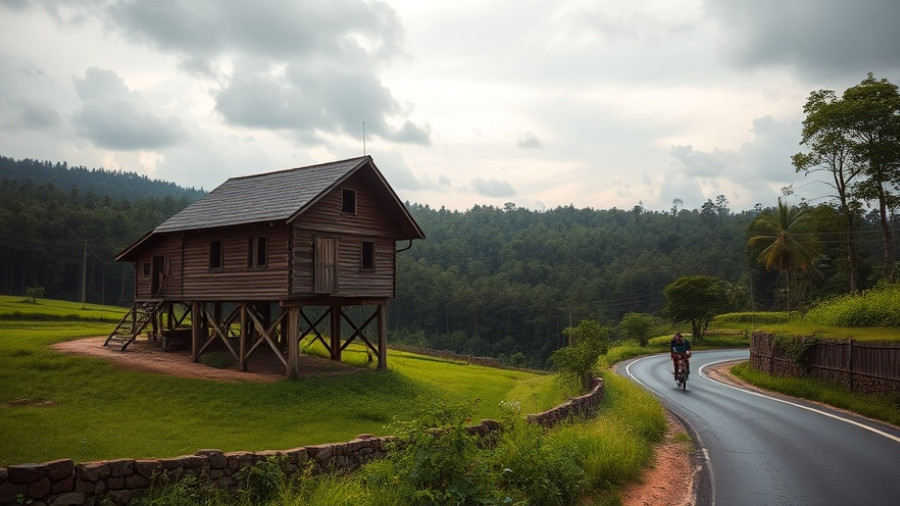 Costa Rica bikepacking itinerary through lush green countryside.