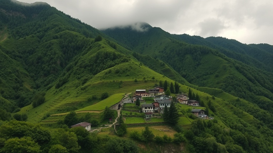 Scenic view of Buscalan Tattoo Village nestled in a lush mountainside