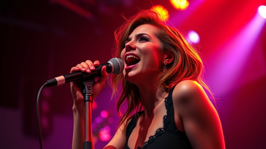 Live concert in Vancouver this week, vibrant red stage lighting.