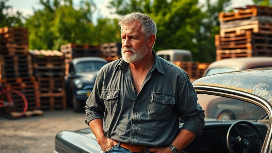 Man in auto yard highlights B.C. vehicle transfer laws loophole.