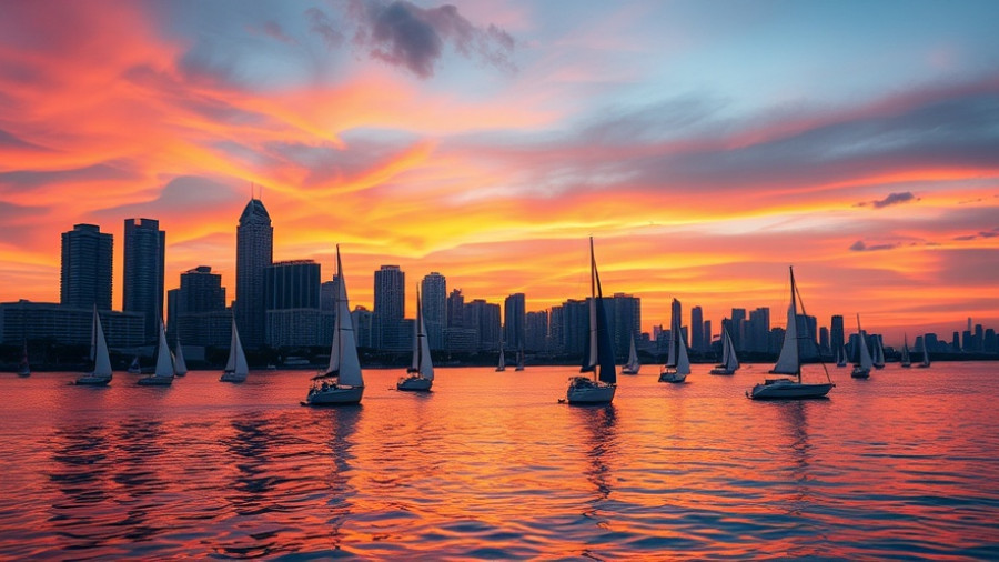 Breathtaking sunset over Manila Bay with vibrant colors and cityscape.