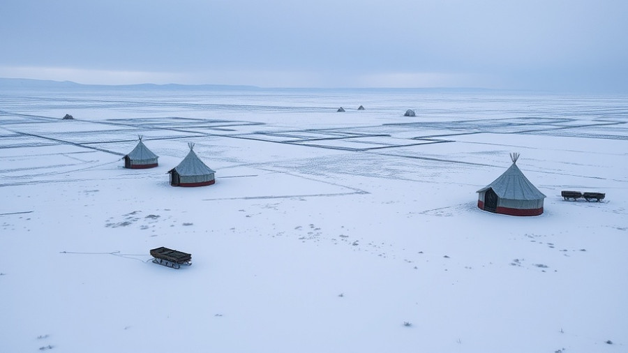 Visit the Nenets in Siberia: traditional tents on snowy tundra