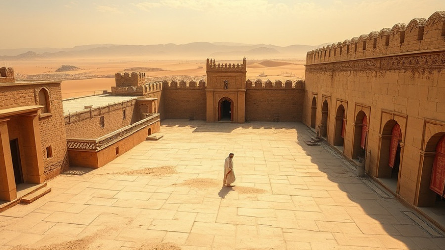 Historic Middle Eastern fort to visit in 2025, desert backdrop