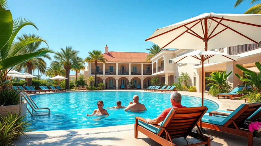 Family enjoying the luxury pool at Anantara Angkor Resort.