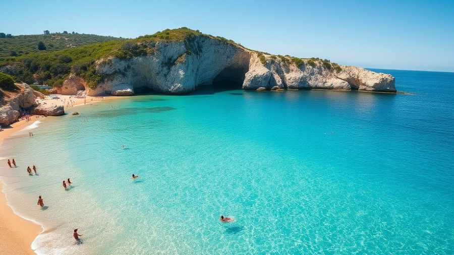 Secluded European beach with clear waters during a 72-hour trip.