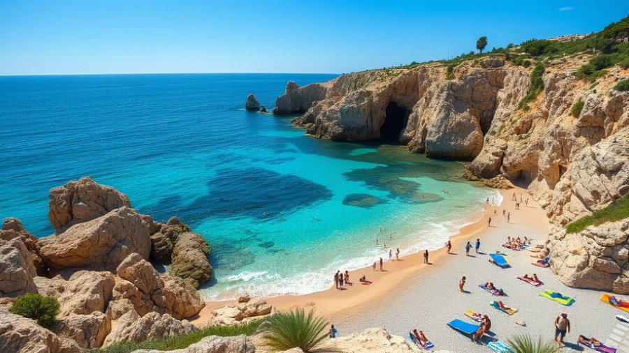Tourists on a beach during a 72-hour trip to Europe
