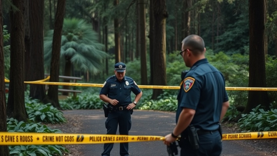 Vancouver police officer in forested park, crime scene overview, budget discussion