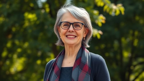 Confident woman outdoors, a sign of emotional intelligence.