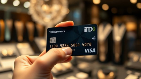 TD Visa card held in hand with jewelry background, highlighting TD Personalized Offers.