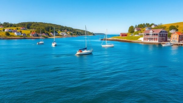 Sailing in Chester Nova Scotia with boats on blue waters.