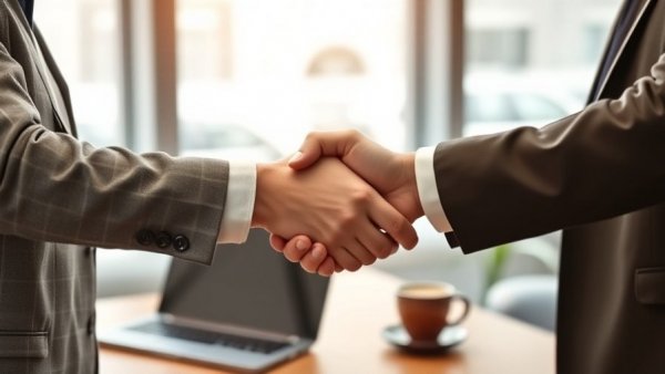 Candid handshake in office, illustrating negotiation techniques used everyday.
