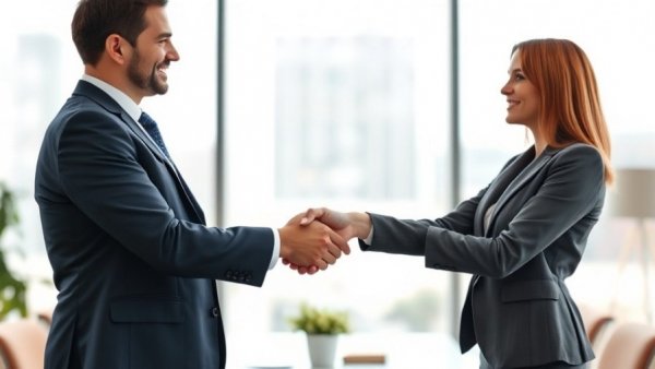 Professional handshake illustrating negotiation techniques used every day.