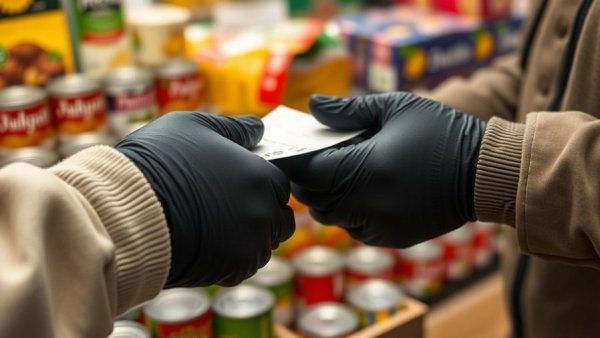 Food bank scene illustrating food insecurity in BC.