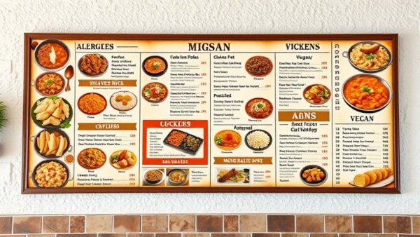 Menu for Indian cuisine in Ljubljana showcasing diverse dishes.