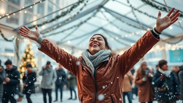 Make the Season Kind fundraiser B.C., festive celebration with artificial snow.