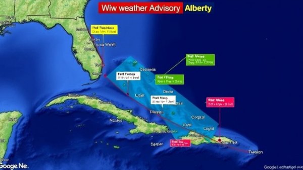 B.C. atmospheric river weather warning map highlighting coastal areas.