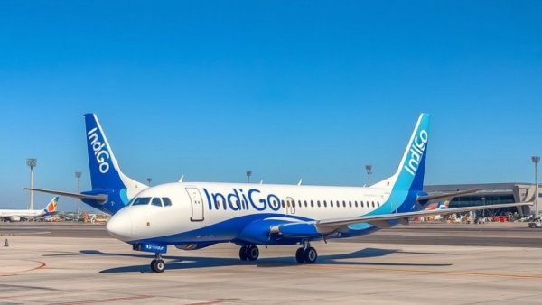 IndiGo aircraft parked on tarmac amid flight disruptions