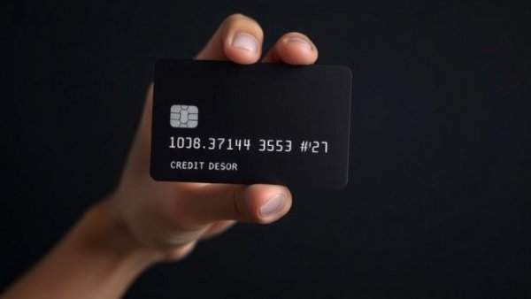 Sleek BMO credit card with envelope, elegant design.
