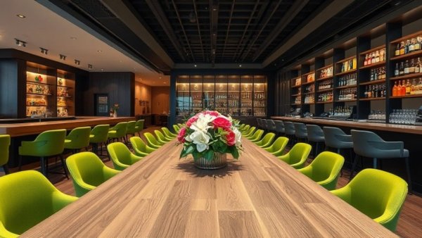 Sala Galdós Lounge Gran Canaria modern interior with floral and drinks.