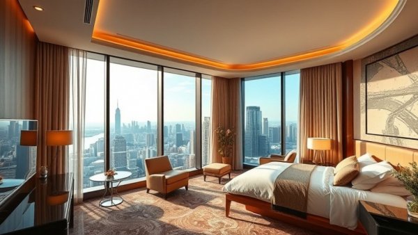 Luxurious Rosewood Hong Kong room with city view.