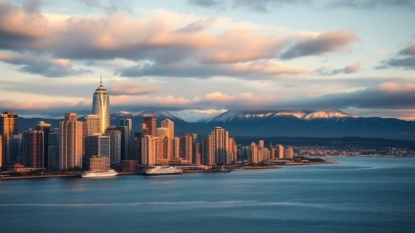 Vancouver 2025 photography: skyline and mountains at sunrise