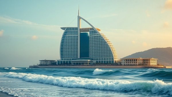 Luxurious beach hotel and ocean view, February half term family destinations.