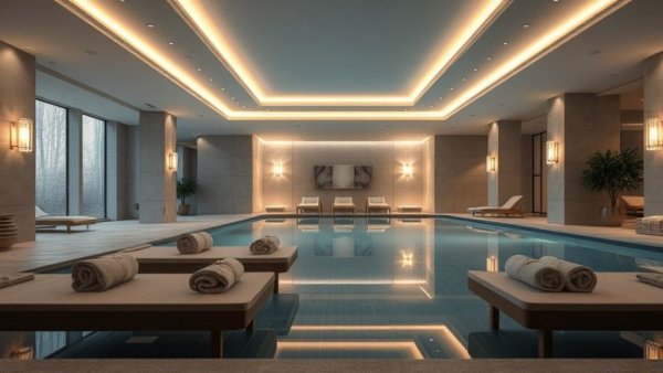 Luxurious spa scene at Marriott Bonvoy Elite Status resort.