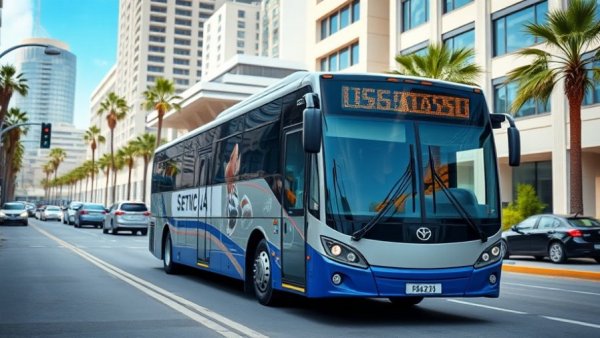 2026 Manila to Clark P2P Bus Schedule: Modern bus in city