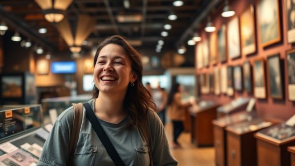 Museum of Personal Failure Vancouver visitor enjoying exhibits.
