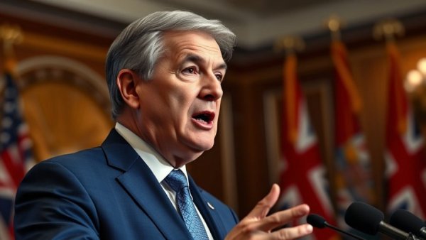 Middle-aged man discussing long-term care waitlists in B.C. at a press conference.