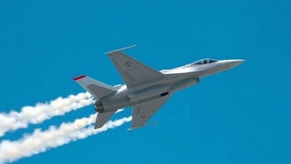 Invest in HEICO Corporation: Fighter jet soaring through blue sky
