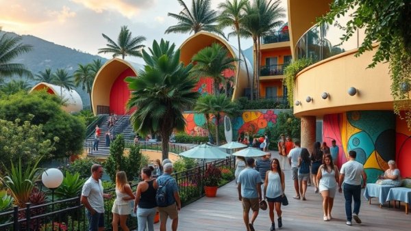 Cocoons at CaSoBe travel guide vibrant resort image.