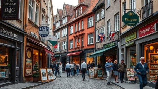 Charming cobblestone street in Bremen Bremerhaven itinerary