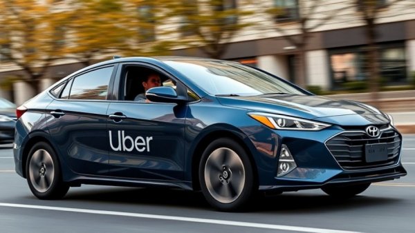 Uber vehicle speeding on city street, invest in Uber.