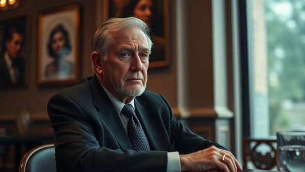 Contemplative older man in muted room reflecting on Netflix Q1 Earnings Beat.