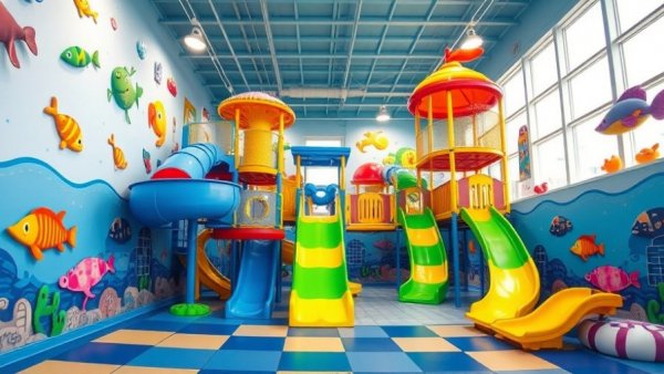 NH Collection Maldives Family Club indoor playground with colorful slides.