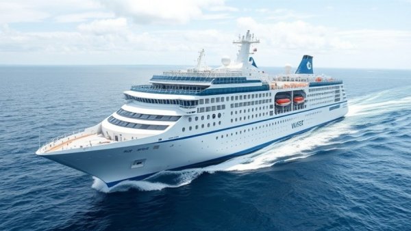 Celestyal Cruises ship navigating Strait of Hormuz waters.