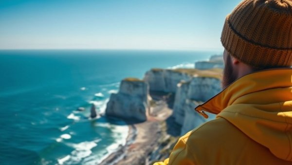 Chalk cliffs view during 2-Day South Downs Way Walk.
