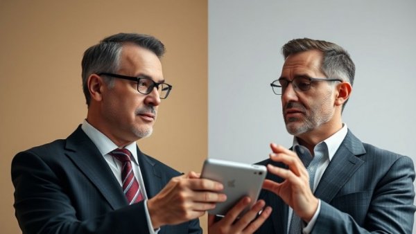 AI-driven labor crisis discussion between two businessmen