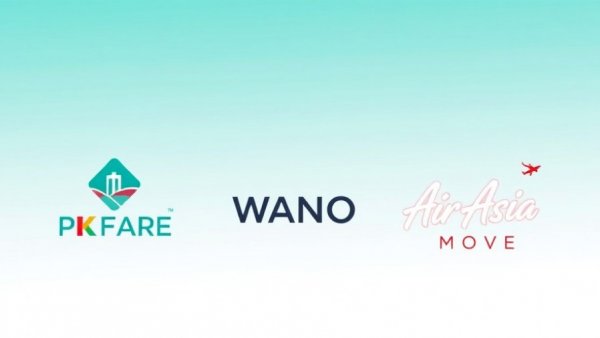 Corporate logos in flight plus hotel packaging theme.