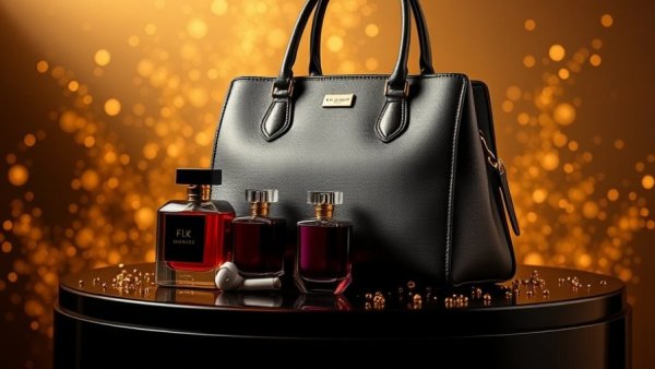 Luxury duty-free pre-booking items on display for travelers