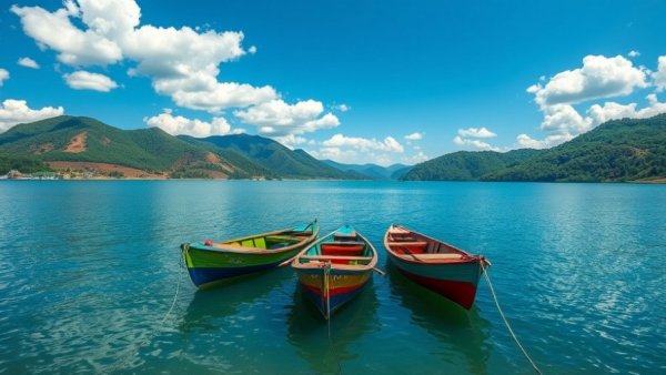 Wooden boats on Phewa Lake for Pokhara travel itinerary