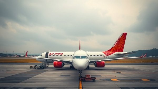 Air India plane on runway for Delhi–Hanoi service expansion.