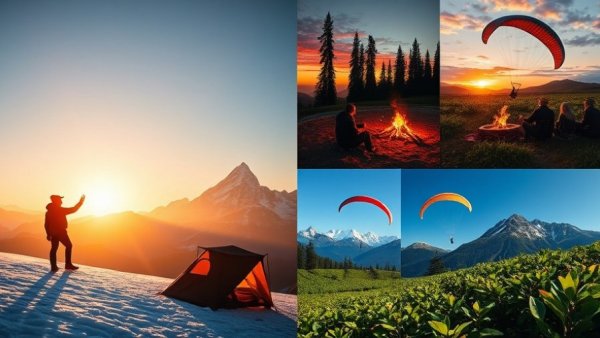 Vibrant scenes from Chal De India campaign featuring outdoor adventures.