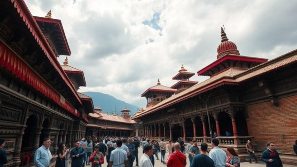 Historic temple in Kathmandu Durbar Square, a top attraction.